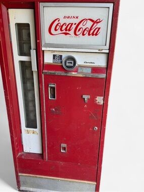 Coca-Cola Red and White Soda Machine